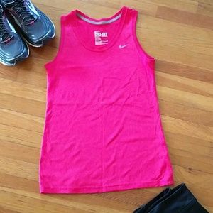 Pink Nike running tank